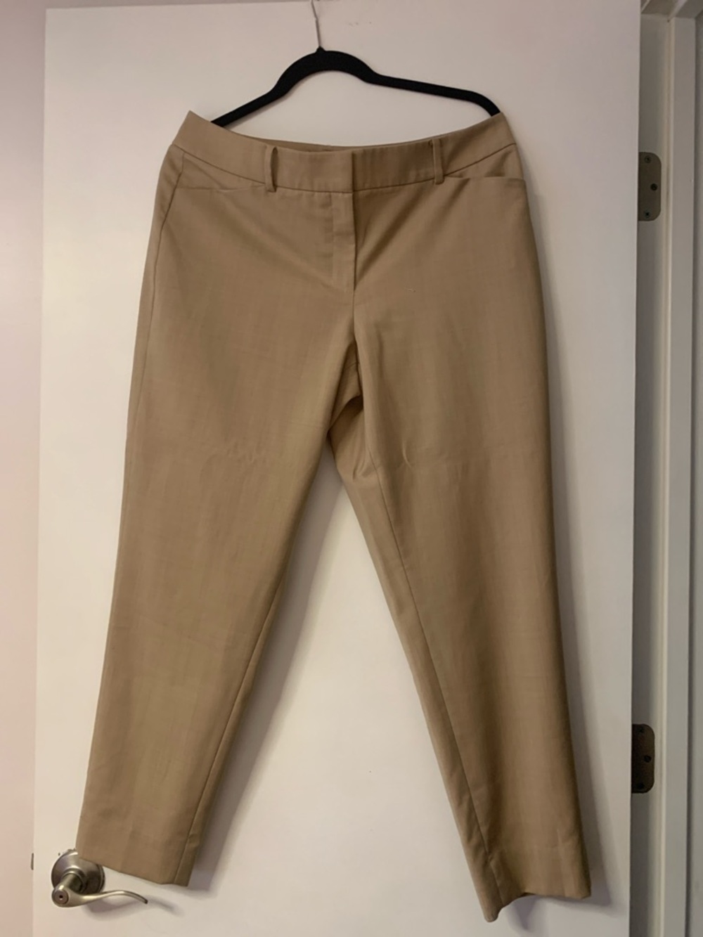 White House Black Market Tan Cropped Ankle Pants